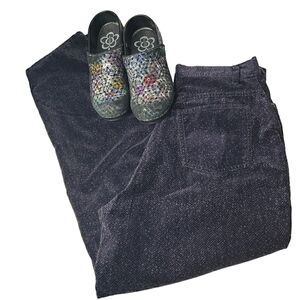 Vtg Bill Blass Jeans Easy Fit Herringbone Cotton Velvet High Rise Mother 10